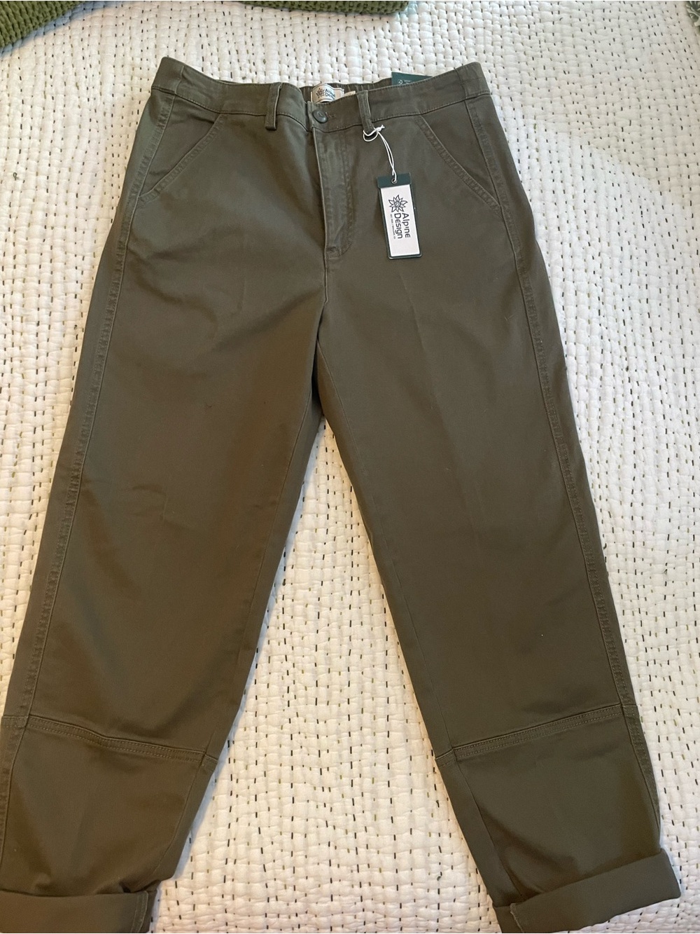 Alpine Design Olive Green Women’s Chinos